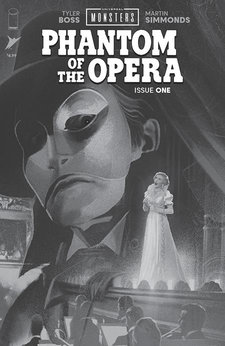 Universal Monsters The Phantom Of The Opera #1 (Of 4) D 1:25 Joshua Middleton B&W Classic Ho (02/25/2026) Image