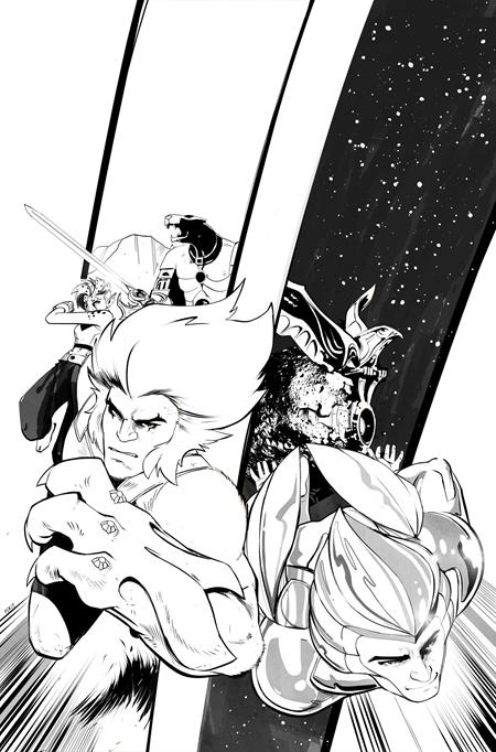 Thundercats X Silverhawks Road To War (One Shot) L 1:20 Sebastian Piriz Line Art Virgin Variant (03/18/2026) Dynamite