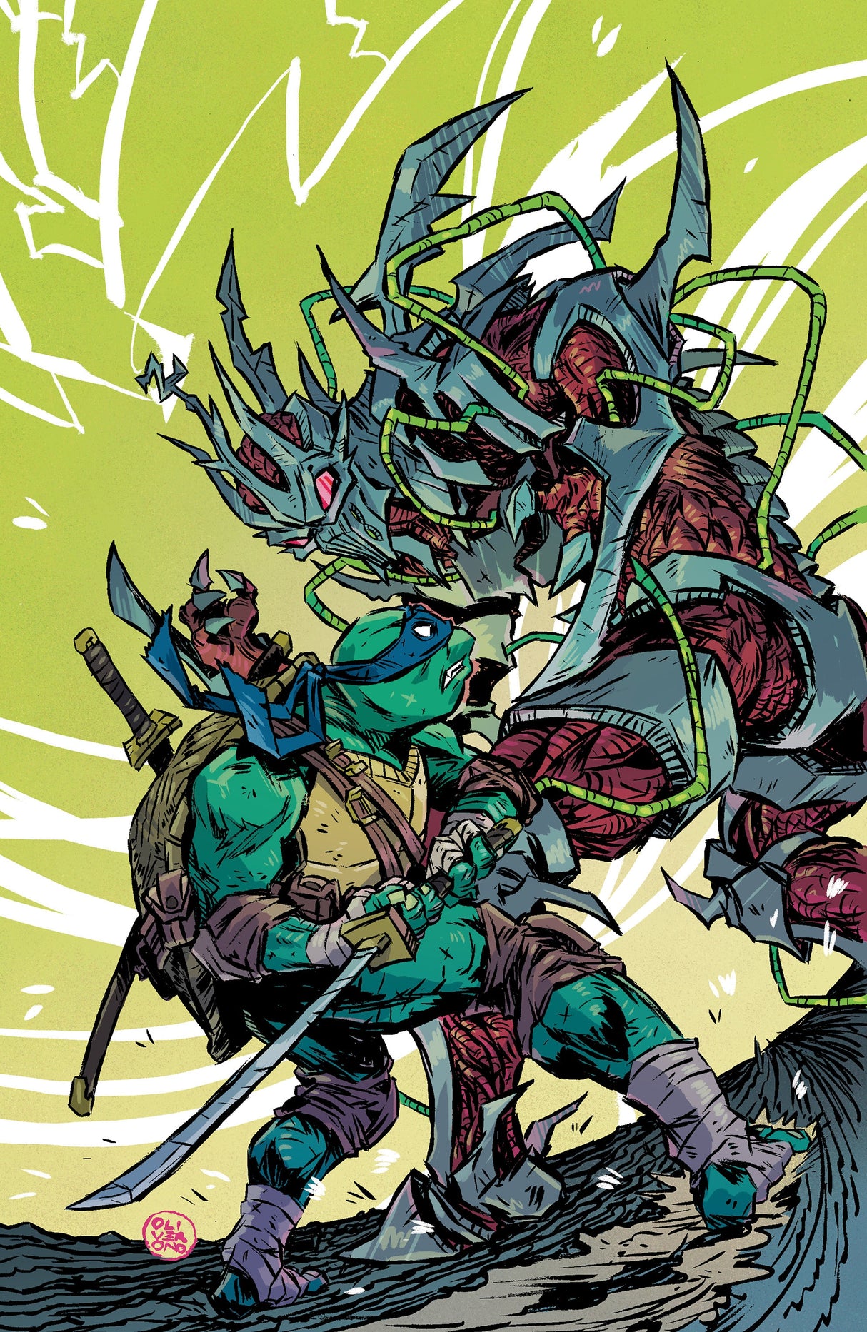 Mighty Morphin Power Rangers Teenage Mutant Ninja Turtles Iii #5 D 1:5 Virgin Ono (03/18/2026) Boom