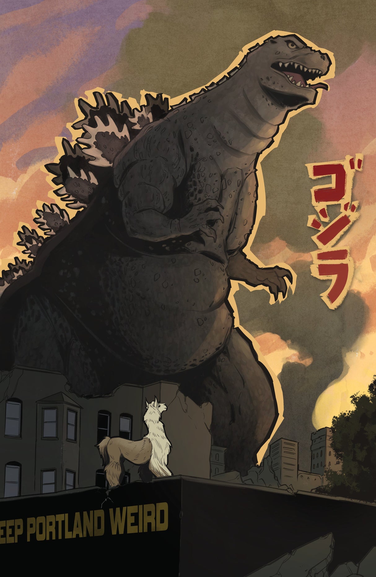 Godzilla Vs. America Portland D 1:50 Yarsky Virgin (03/11/2026) Idw