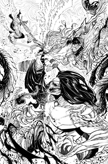 Darkness Vs Angelus (One Shot) D 1:25 Giuseppe Cafaro B&W Variant (04/22/2026) Image