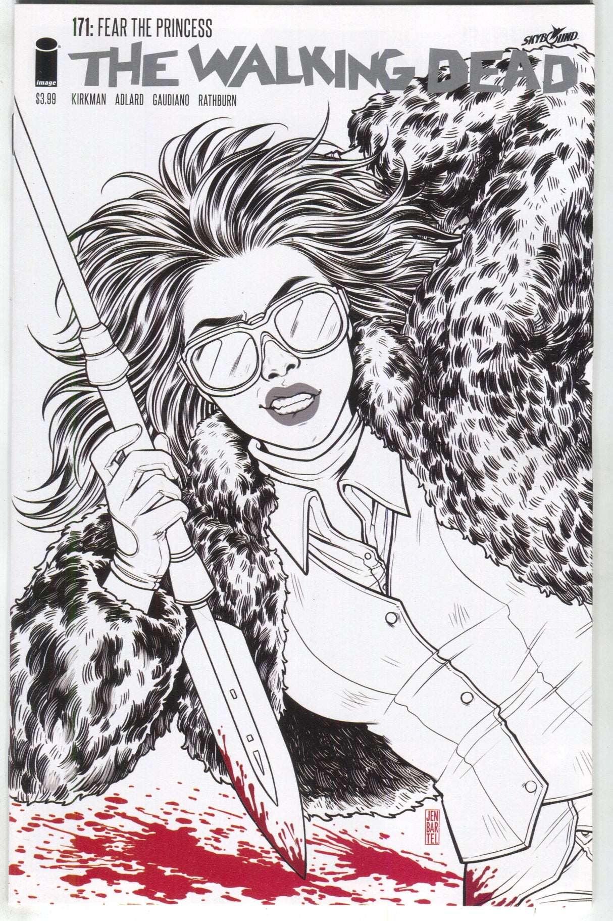 Walking Dead 171 Image 2018 15th Anniversary Jen Bartel B&W Variant Blind Bag