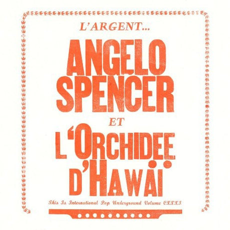 the album cover for Angelo Spencer - LArgent