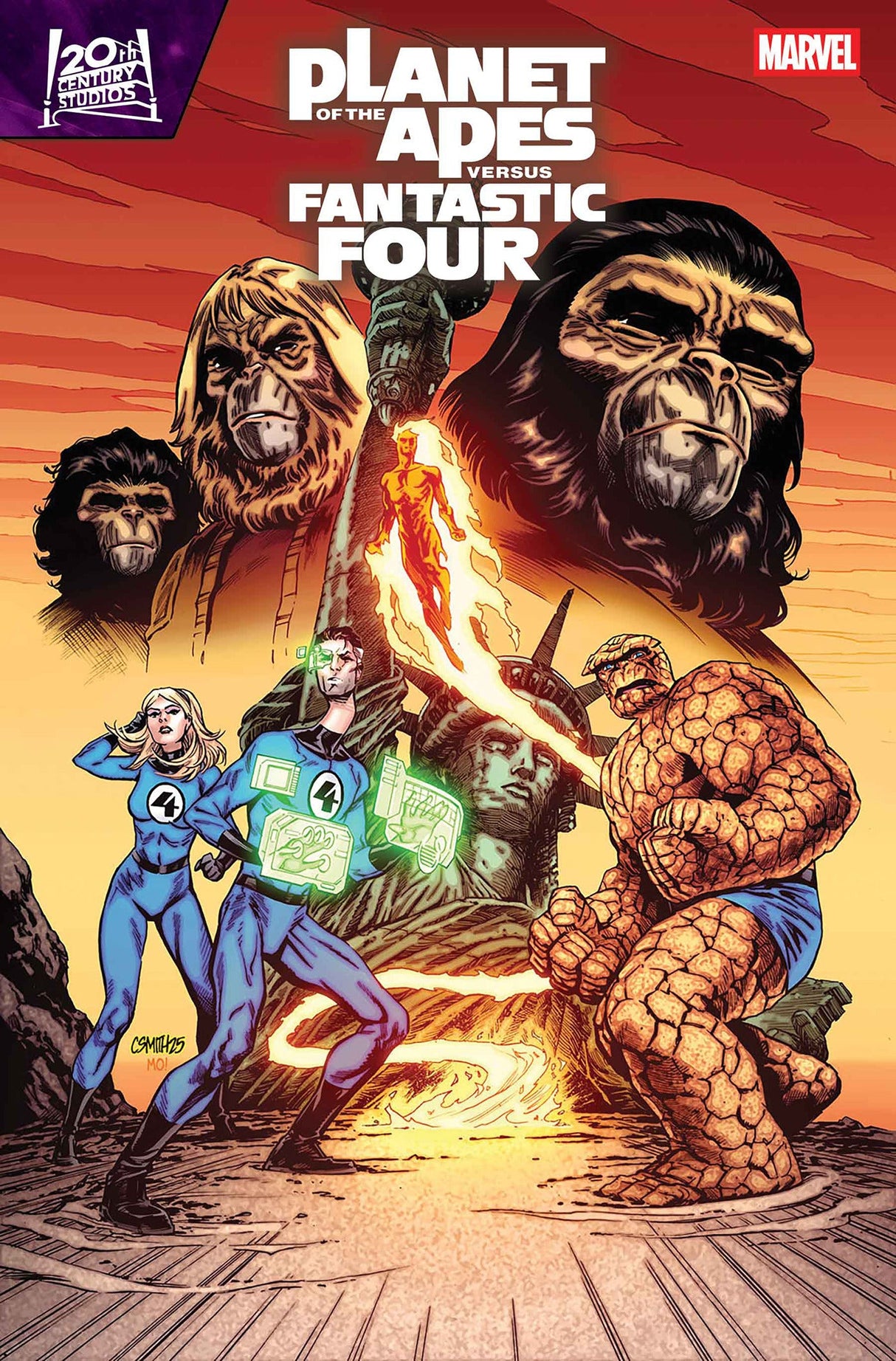 Planet Of The Apes Vs. Fantastic Four #3 B Cory Smith Variant (04/15/2026) Marvel