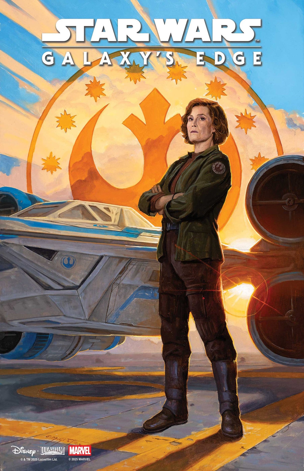 Star Wars Galaxy'S Edge Echoes Of The Empire #2 B E.M Gist Mandalorian & Grogu Variant (05/27/2026) Marvel