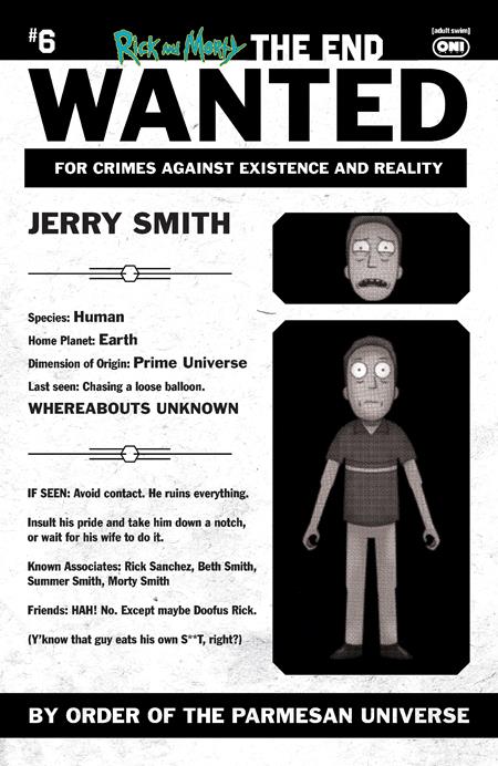 Rick And Morty The End #6 (Of 6) C 1:10 Phil Murphy Most Wanted Variant (05/13/2026) Oni
