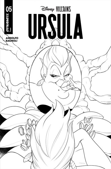 Disney Villains Ursula #5 G 1:10 Robert Quinn Line Art Variant (07/15/2026) Dynamite