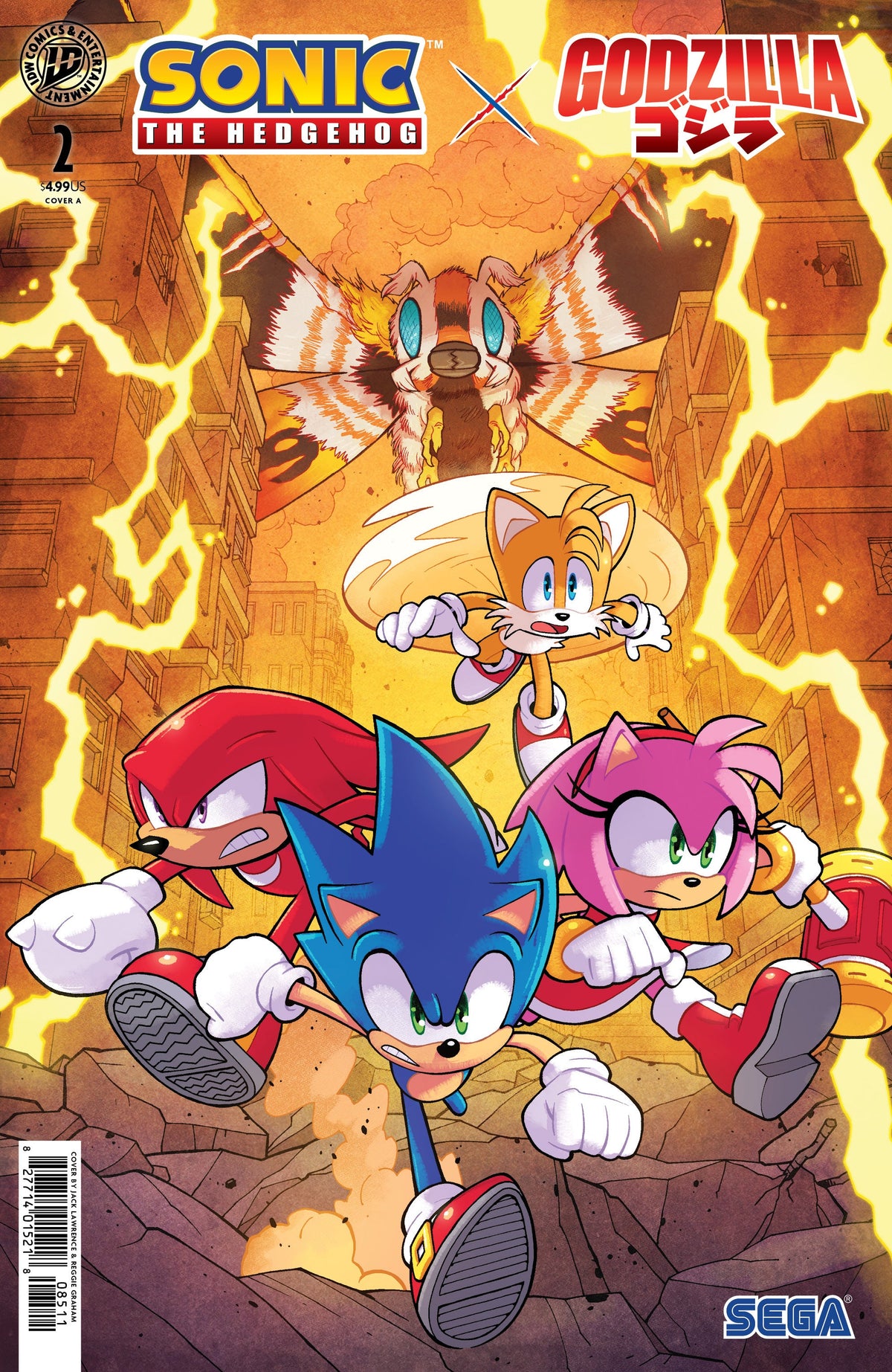 Sonic The Hedgehog X Godzilla #2 A Lawrence (09/09/2026) Idw
