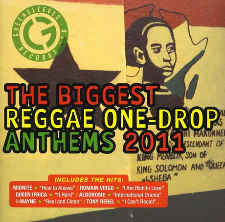 the album cover for Biggest Reggae One Drop Anthems 2011 - Biggest Reggae One Drop Anthems 2011