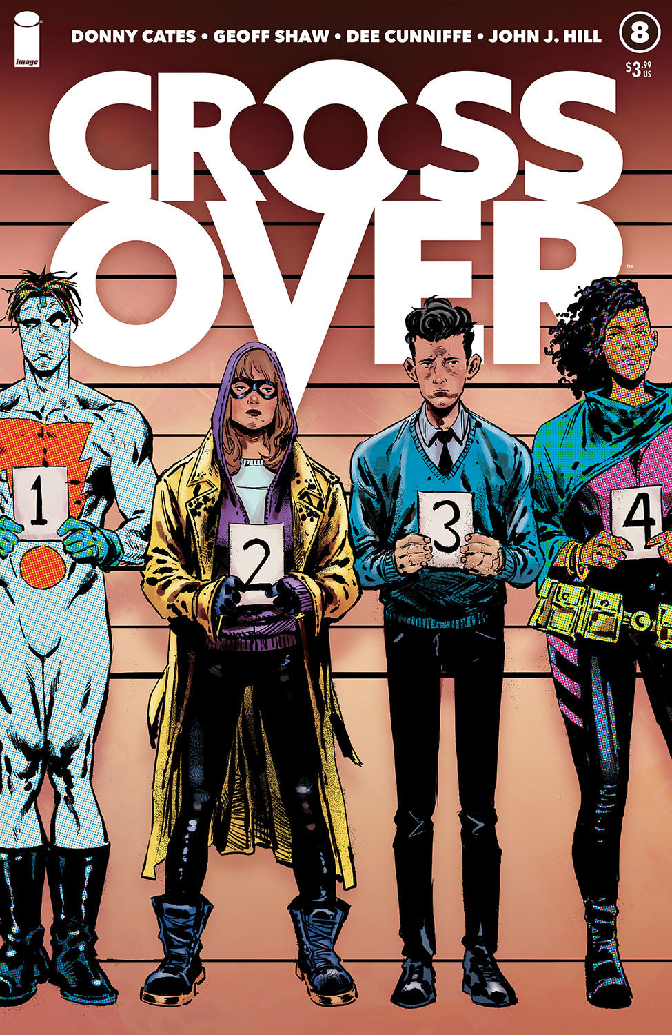 Crossover #8 A Geoff Shaw Donny Cates Police Line-Up (09/29/2021) Image