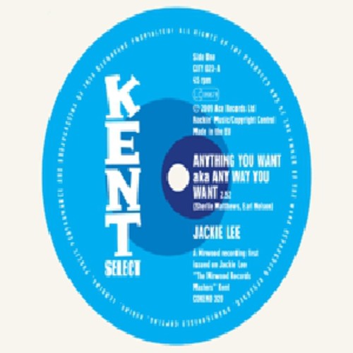 the album cover for Jackie Lee - Anything You Want / Trust Me