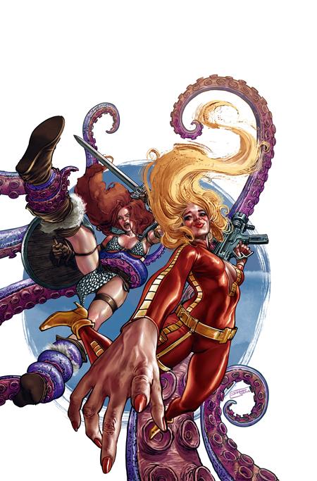 Red Sonja Barbarella #1 O 1:15 Diego Yapur Foil Virgin Variant (11/04/2026) Dynamite