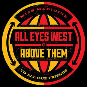 the album cover for All Eyes West - Split