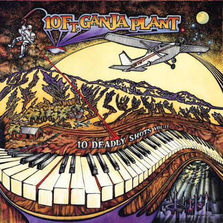 the album cover for 10 Ft. Ganja Plant - 10 Deadly Shots, Vol. II