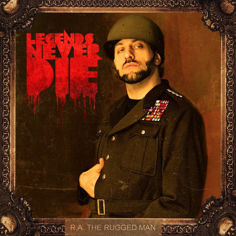 the album cover for RA The Rugged Man - Legends Never Die