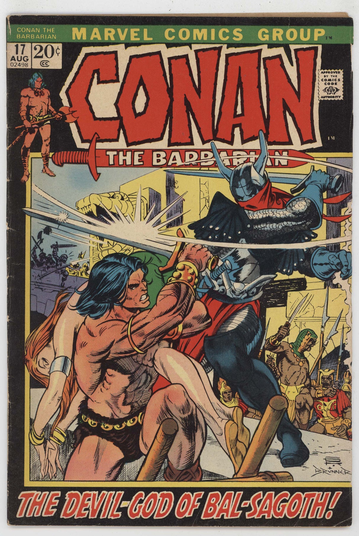 Conan The Barbarian 17 Marvel 1972 VG Gil Kane Bal Sagoth GGA