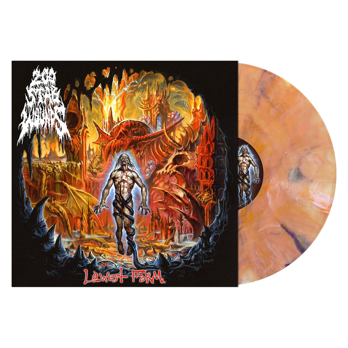 200 Stab Wounds - Lowest Form ["Rigor Mortis" - Yellow Orange, Black Marble Vinyl] [Vinyl]