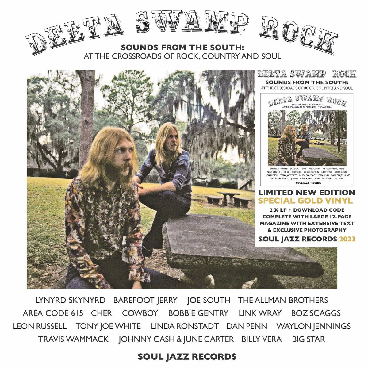 Soul Jazz Records presents - Delta Swamp Rock - Sounds From The South: At The Crossroads Of Rock, Country And Soul (INDIE EXCLUSIVE, GOLD VINYL) [Vinyl]
