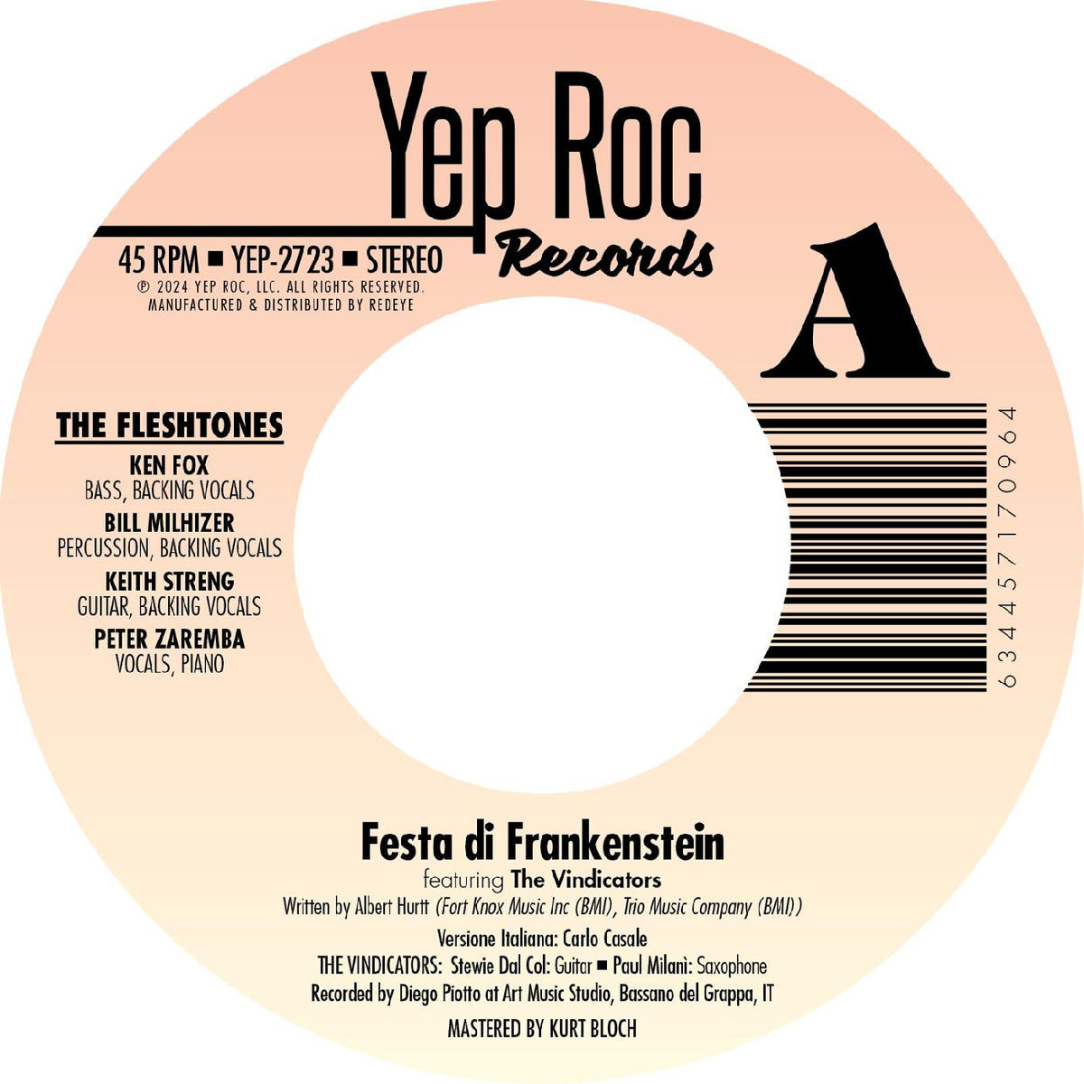 The Fleshtones - Festa di Frankenstein / The Dedication Song [Vinyl]