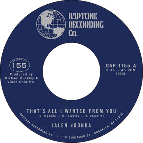 Jalen Ngonda - That's All I Wanted from You b/w So Glad I Found You [Vinyl]