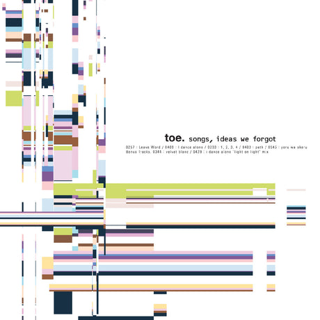 toe - songs, ideas we forgot ("ERASER SMUDGE" VINYL) [Vinyl]