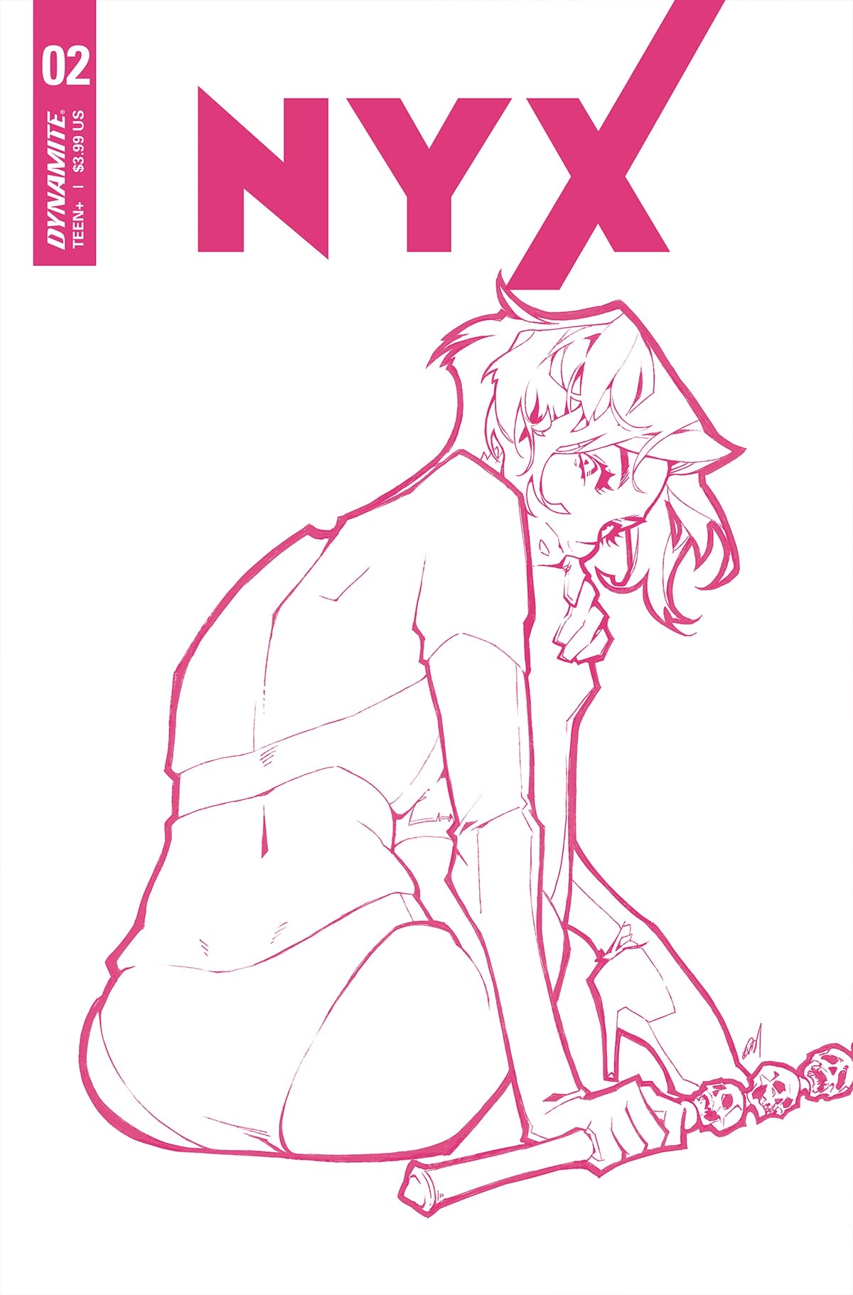 Nyx #2 H 1:30 Rose Besch B&W Variant (12/08/2021) Dynamite