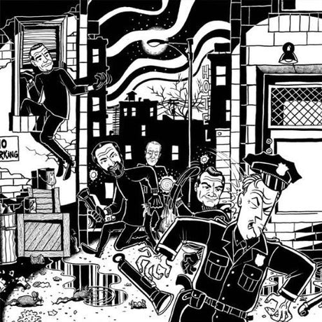 the album cover for Skurkarna - Crimewave Escapade