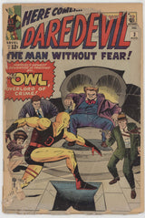 Daredevil 3 Marvel 1964 FR 1st Owl Jack Kirby Stan Lee