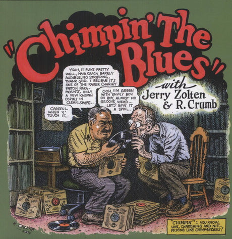the album cover for Robert Crumb & Jerry Zolten - Chimpin' The Blues