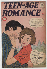 Teen-Age Romances 82 Marvel 1960 VG FN Vince Colletta Kiss Girl Crying
