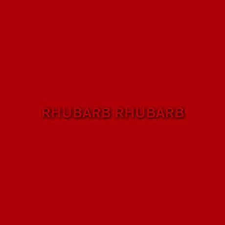 the album cover for The Voyeurs - Rhubarb Rhubarb [Vinyl]
