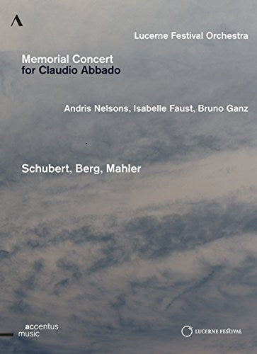 Schubert / Berg / Mahler / Beethoven / Holderlin - Memorial Concert For Claudio Abbado - DVD