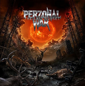 the album cover for Perzonal War - The Last Sunset