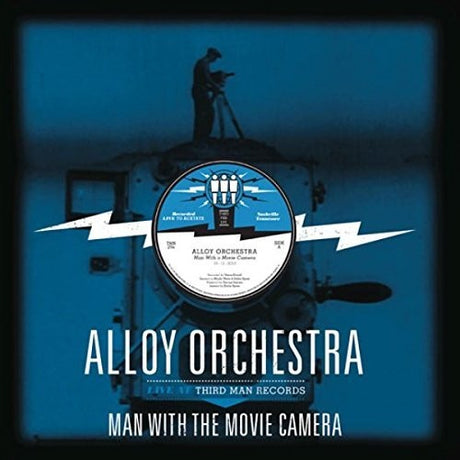 the album cover for Alloy Orchestra - Man with the Movie Camera: Live at Third Man