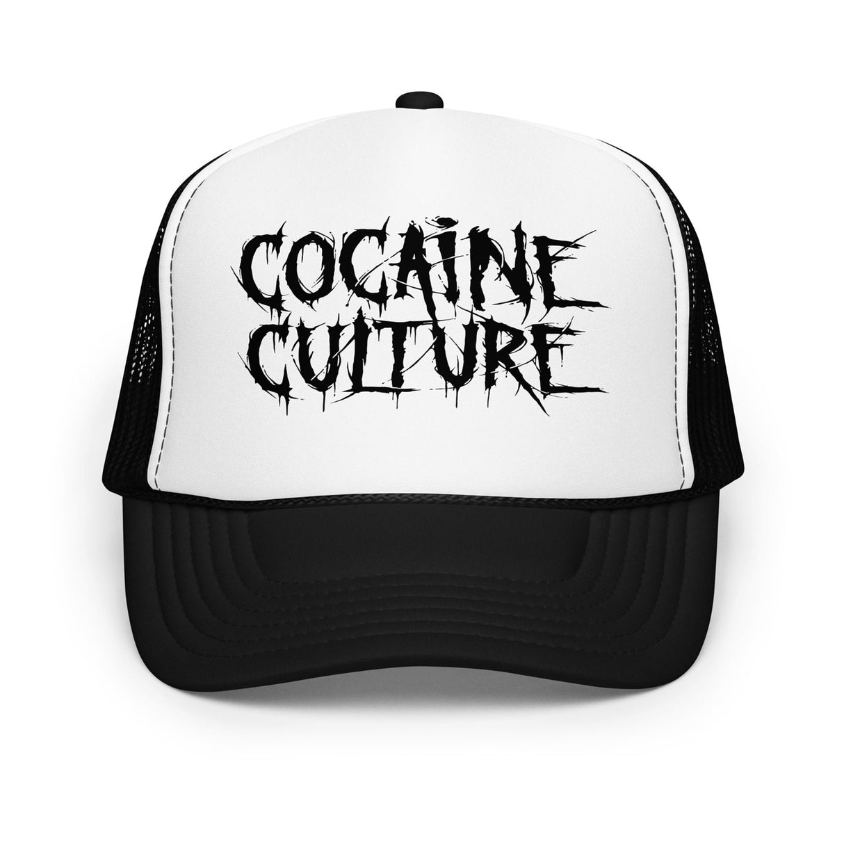 COCAINE CULTURE - New Logo White/Black Trucker Hat