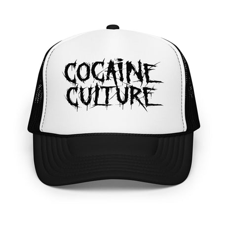 COCAINE CULTURE - New Logo White/Black Trucker Hat