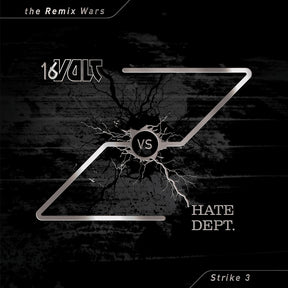 the album cover for 16 Volt Vs Hate Dept - Remix Wars 3 [Colored Vinyl] (Red)