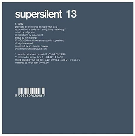 the album cover for Supersilent - 13