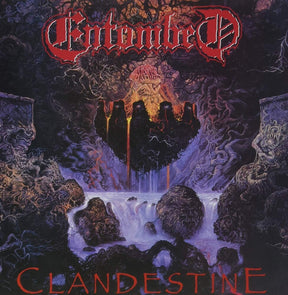 the album cover for Entombed - Clandestine