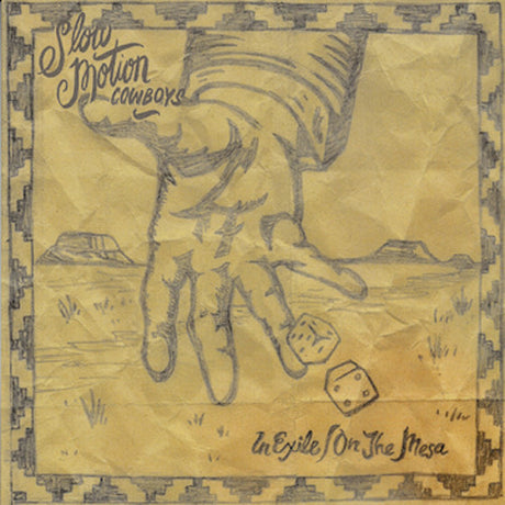 the album cover for Slow Motion Cowboy - In Exile / on the Mesa