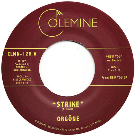the album cover for Orgone - Strike / New You
