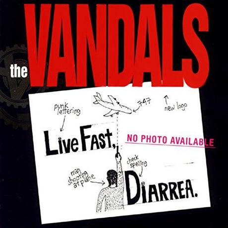 the album cover for The Vandals - Live Fast Diarrhea