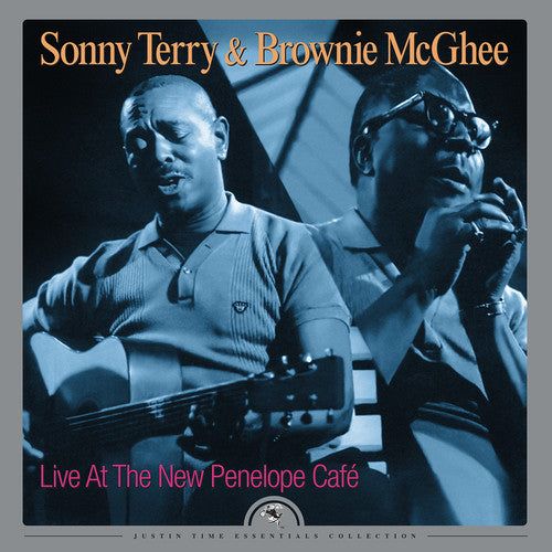 the album cover for Sonny Terry & Brownie Mcghee - Live At The New Penelope Cafe [180 Gram] [Download Included]