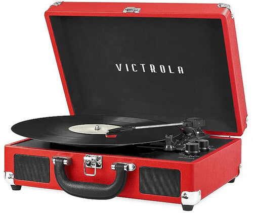 Victrola Journey Bluetooth Suitcase Turntable Record Player Red (VSC-550BT-RED) - Turntable