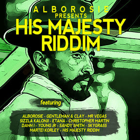 the album cover for Alborosie Presents His Majesty Riddim / Various - Alborosie Presents His Majesty Riddim