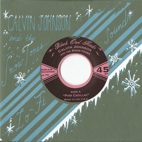 the album cover for Calvin Johnson / Snow-Tones - Pink Cadillac