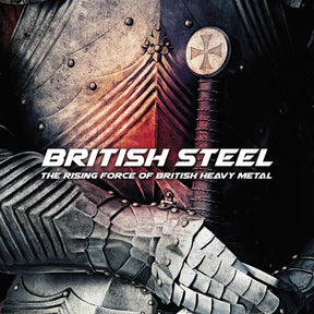 the album cover for British Steel / Various Uk - British Steel: Rising Force Of British Metal