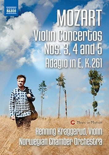 Mozart / Kraggerud / Norwegian Chamber Orchestra - Mozart: Violin Concertos 3-5 & Adagio In E K 261 - DVD