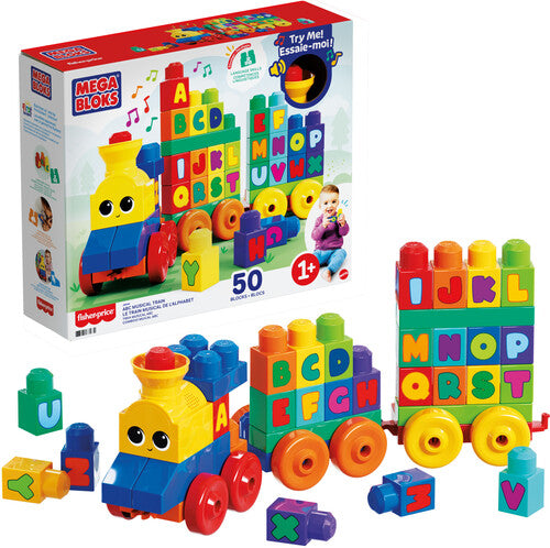 Mega Bloks - First Builders Abc Musical Train Toddler Building - Collectibles