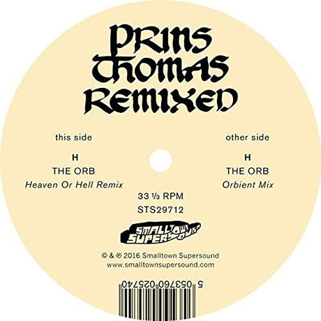 the album cover for Prins Thomas - The Orb Remixes